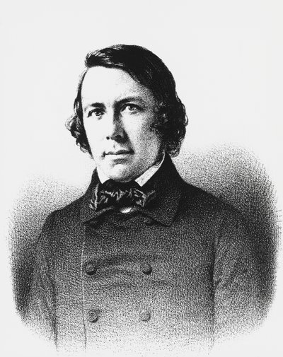 Retrato de Charles Forbes de Montalembert (1810-1870), político, jornalista e filósofo francês, gravura de Unbekannt Unbekannt