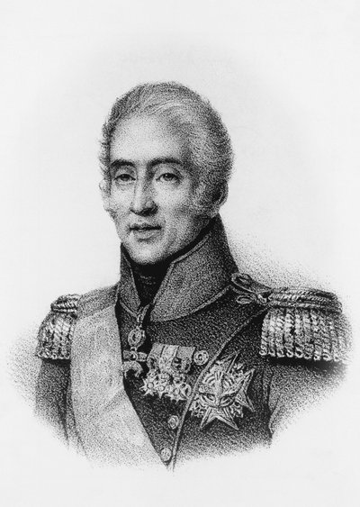 Retrato de Carlos X (1757-1836), Rei de França e Navarra de 1824 a 1830, gravura de Unbekannt Unbekannt