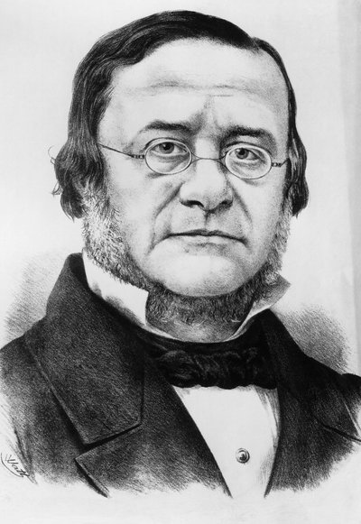 Retrato de Daniele Manin (1804-1857), patriota e político italiano que foi Presidente da República de San Marco de 1848 a 1849, gravado após desenho de Watt de Unbekannt Unbekannt