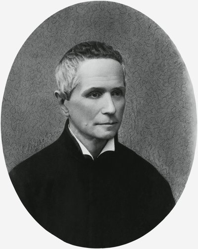 Retrato de Giulio Isdegerde Cecchi, conhecido como pai Filippo Cecchi (1822-1887), físico, meteorologista e inventor italiano, gravura de Unbekannt Unbekannt