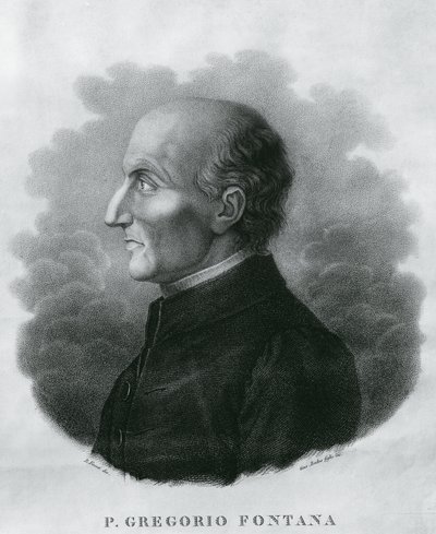 Retrato de Gregorio Fontana (1735-1803), matemático italiano, gravura de Unbekannt Unbekannt