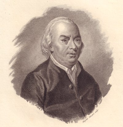 Retrato do poeta italiano Gian Carlo Passeroni (1713-1803), gravura em cobre de Eugenio Silvestri de Unbekannt Unbekannt