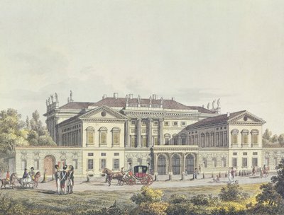 Vista da Villa Reale nos jardins públicos, Milão, Itália de Unbekannt Unbekannt