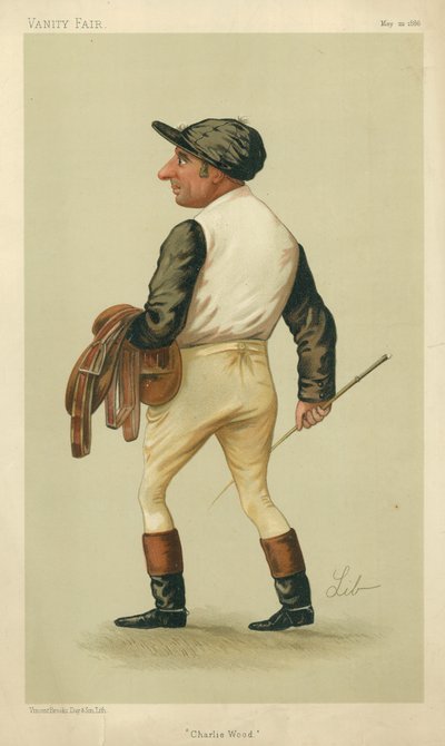 Charles Wood, Charlie Wood, 22 de maio de 1886, desenho animado da Vanity Fair de Liborio Prosperi