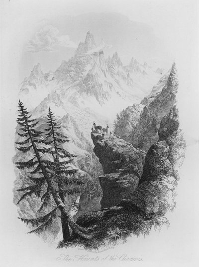 The Haunts of the Chamois (gravura) de Lieutenant Colonel (after) Batty