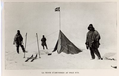 Tenda deixada no Pólo Sul por Roald Amundsen (1872-1928) em 1911, 1912 de Lieutenant Henry Robertson Bowers