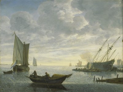 Calafetagem de um recipiente de Lieve Verschuier