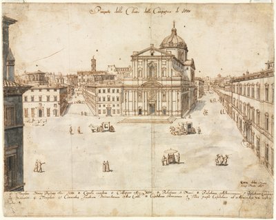 Dezoito Vistas de Roma: A Igreja do Gesù de Lievin Cruyl