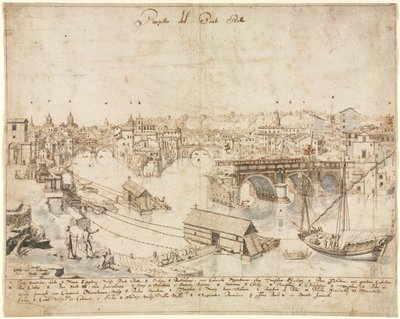 Dezoito Vistas de Roma: A Ponte Rotto de Lievin Cruyl