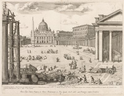 St. Peters Basílica em Roma, de perspectivas LocURI cidade insignes [por sua vez], 1666. de Lievin Cruyl