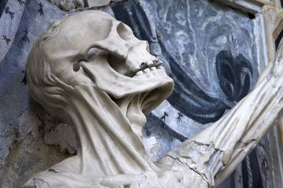 Esfolado, ou o esqueleto, detalhe de Ligier Richier