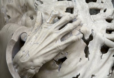 Esfolado, ou o esqueleto, detalhe de Ligier Richier