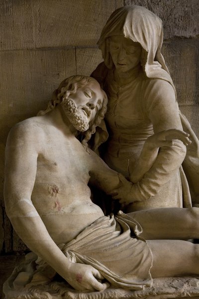 Pieta, detalhe de Ligier Richier