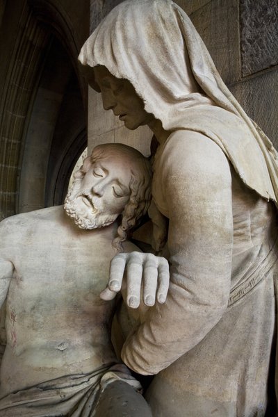 Pieta, detalhe de Ligier Richier