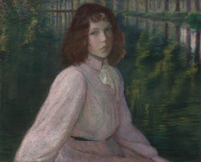 Na Curva do Rio (On the River II) de Lilla Cabot Perry