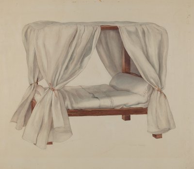 Doll Bed, c. 1937. de Lillian Causey