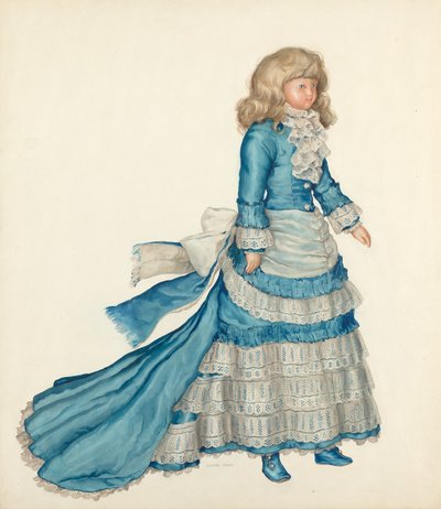 Boneca em Vestido Azul, 19351942. de Lillian Causey
