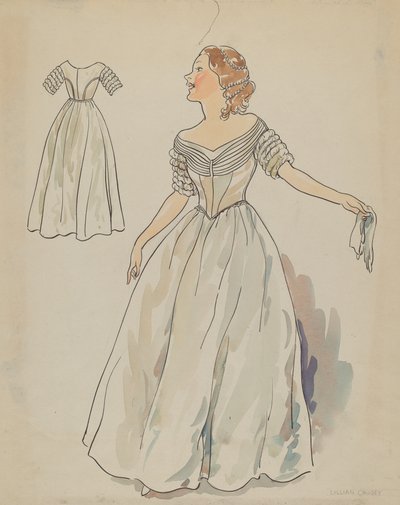 Vestido, c. 1936. de Lillian Causey