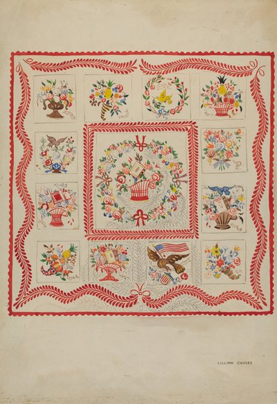 Quilt, c. 1936. de Lillian Causey