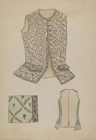 Casaco de cintura, 19351942. de Lillian Causey