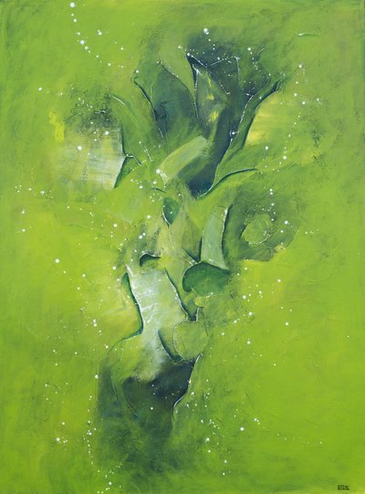 Abstrato Verde Etéreo de Lillian Christiansson