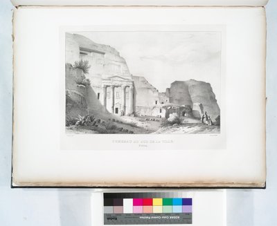 Túmulo no sul da cidade, Petra de Linant (Linant Pasha) Bellefonds