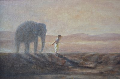 Rapaz e Elefante de Lincoln Seligman