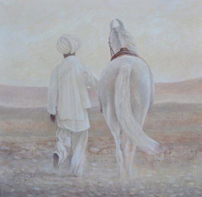 Rabari e cavalo branco de Lincoln Seligman