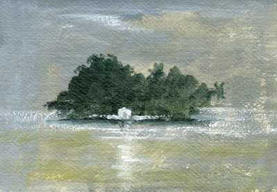 Taprabane (acrílico sobre papel) de Lincoln Seligman
