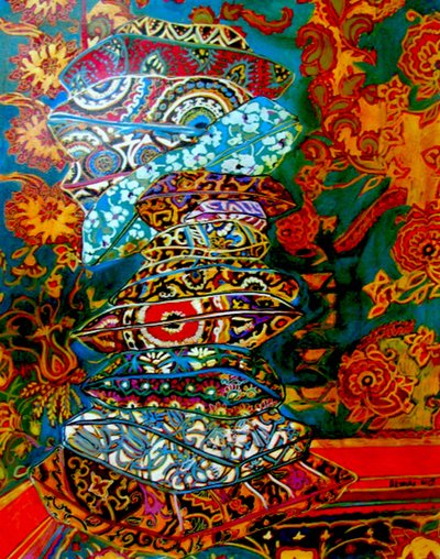 Pilha de almofadas, 2013 (técnica mista) de linda arthurs