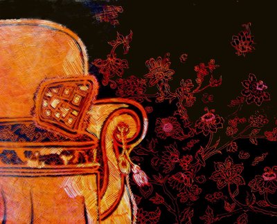 Rust Easy Chair, 2017 (técnica mista) de linda arthurs