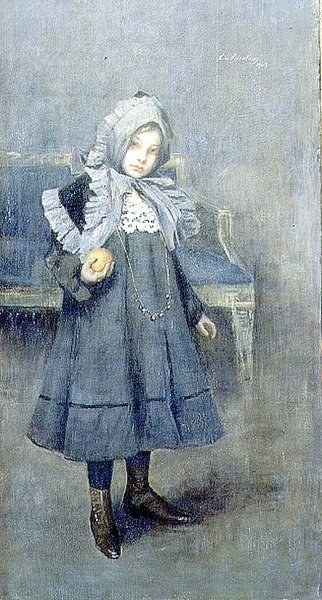 Menina de gorro cinzento de Lino Selvatico