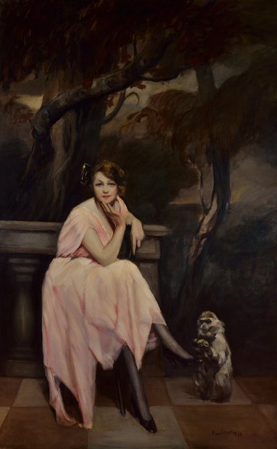 Senhorita de Rosa, 1923. de Lino Selvatico