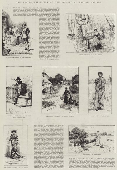 A Exposição de Inverno da Sociedade dos Artistas Britânicos de Lionel Charles Henley