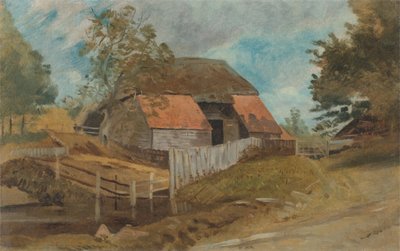 Old Barn, ca. 1855. de Lionel Constable