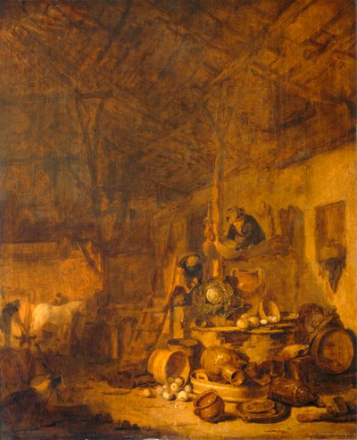 Interior do celeiro ... de Lionel Hamilton Renwick
