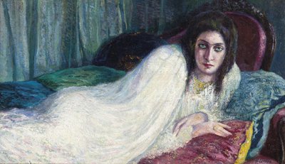 Garota no sofá, c. 1910. de Lionne