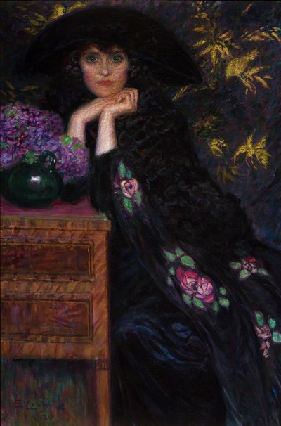 Figura de Mulher Retrato de Violette, 1920. de Lionne