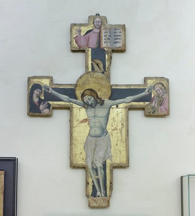 Crucifixo, c.1397 (têmpera sobre painel) de Lippo di Dalmasio
