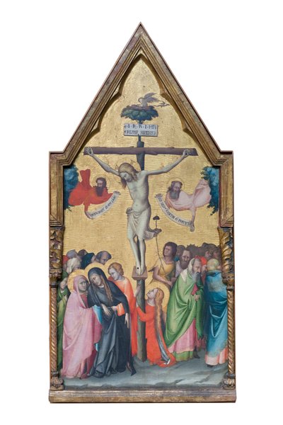 Jesus Cristo crucificado e em sofrimento de Lippo di Dalmasio