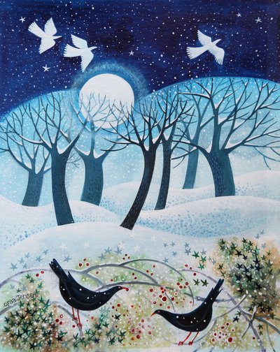 Winter Birds in the Snow, 2019 de Lisa Graa Jensen