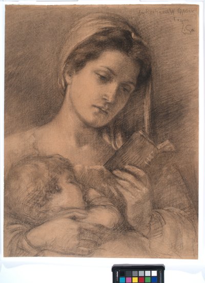 Helena e Rodman, c. 1890 (grafite sobre papel vegetal) de Lisa Ramona Stillman