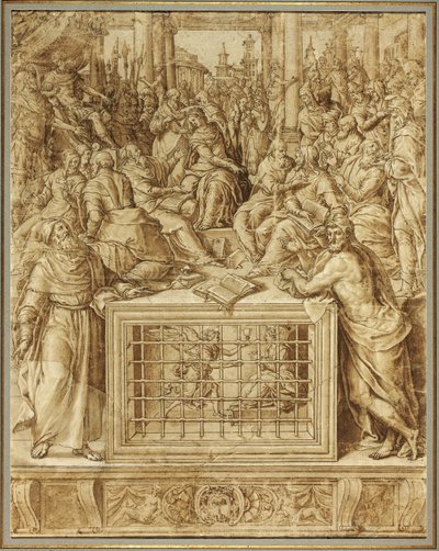 Santa Catarina Disputando com os Filósofos de Livio Agresti