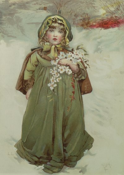 Frontispício das Rosas de Natal, 1880 de Lizzie Mack