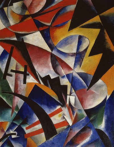 Pintura arquitetônica. 1920 de Ljubow Sergejewna Popowa