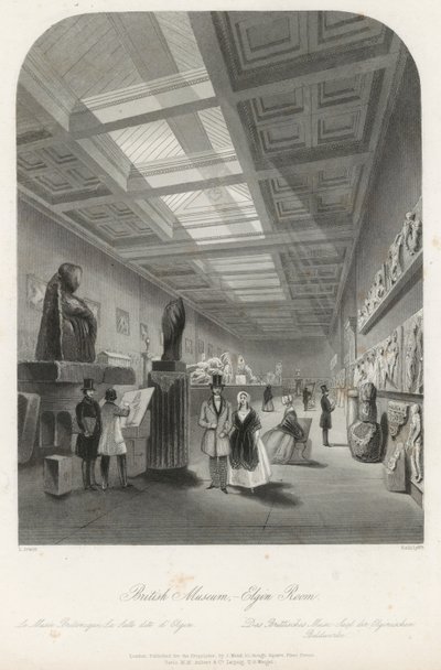 Sala de Elgin no Museu Britânico de Llewellyn Jewitt