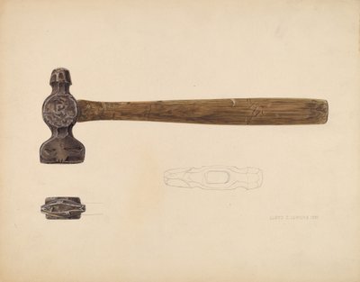 Fish Marker, 1937. de Lloyd Charles Lemcke