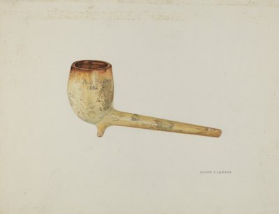 Cachimbo, c. 1937. de Lloyd Charles Lemcke