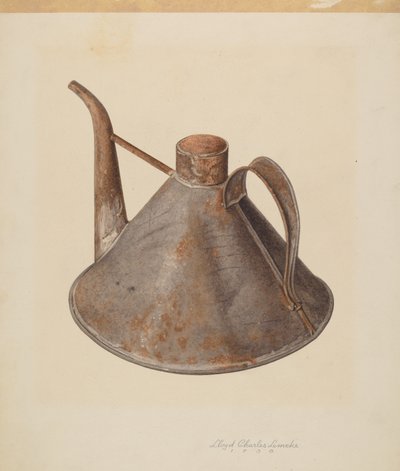 Lata de óleo pulverizada, c. 1938. de Lloyd Charles Lemcke