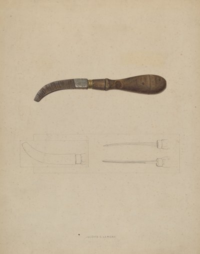 Arquivo Peg de Madeira, c. 1937. de Lloyd Charles Lemcke